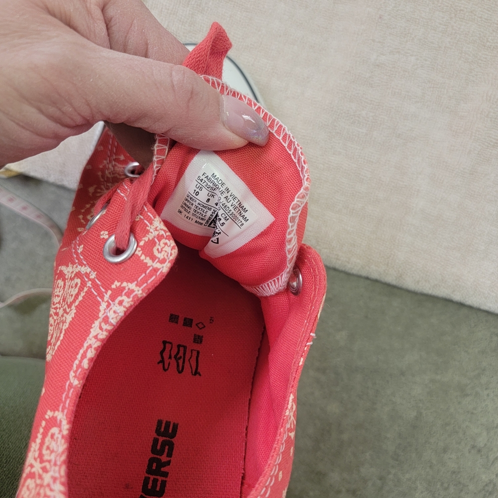 Converse Women's Red Sneakers - Picture 3 of 4